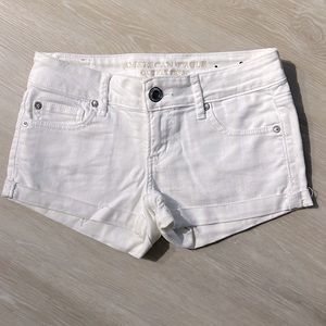 American Eagle White Jean Shorts